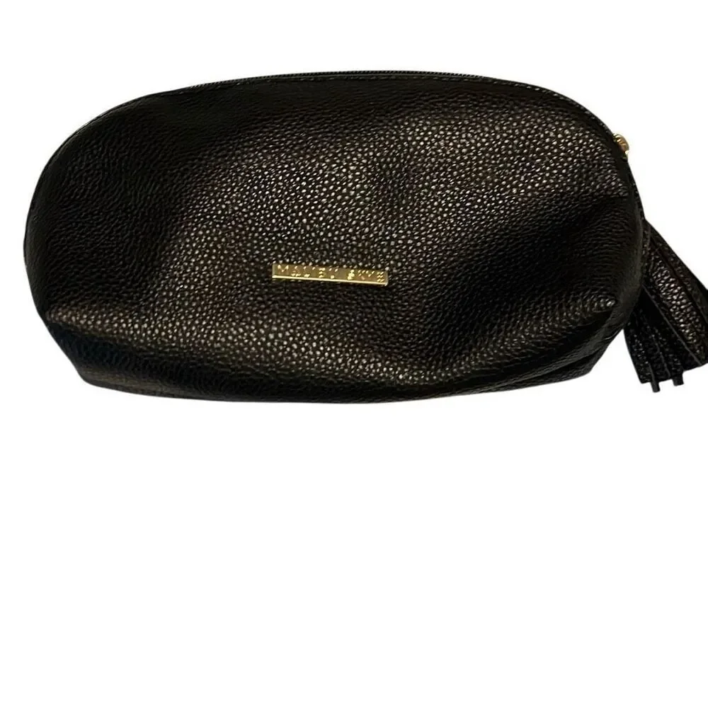 Malibu sky vegan leather cosmetic bag. Like.